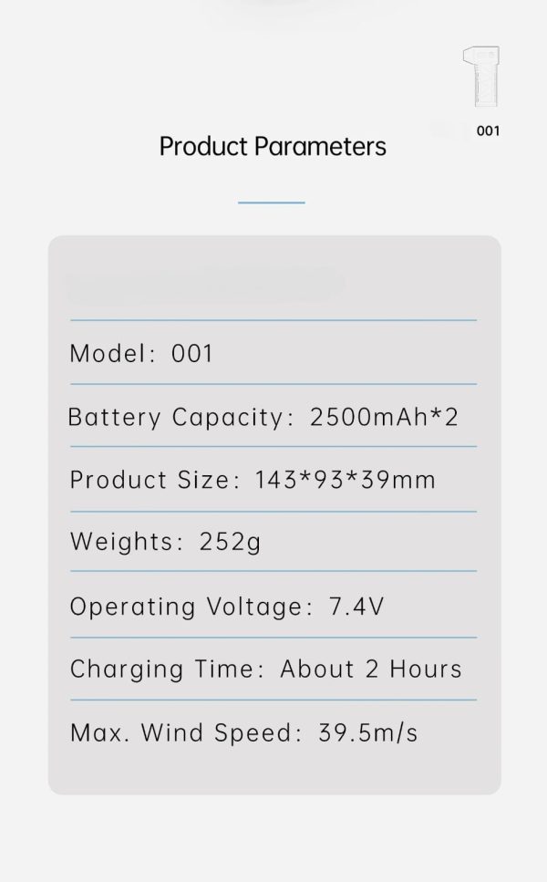 JET FAN 2500mAh - Görsel 5