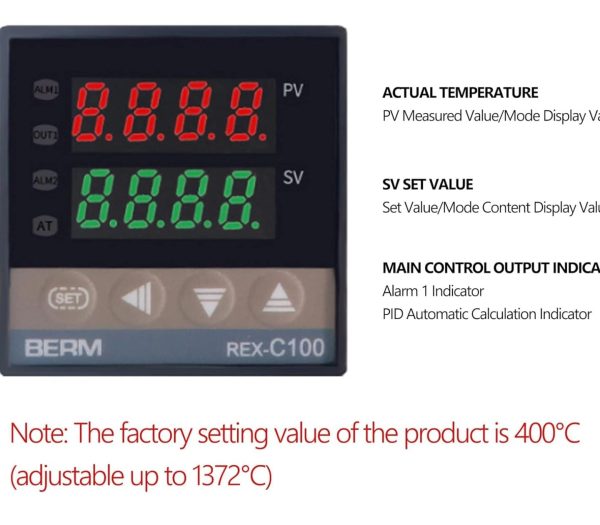 REX-C100 PID TERMOSTAT - Görsel 2