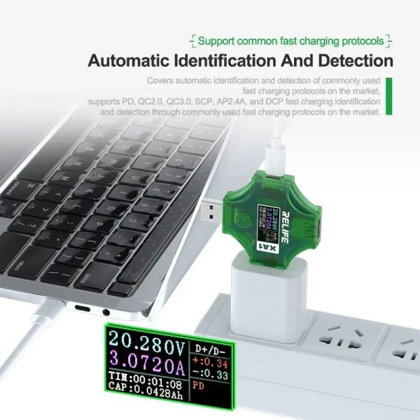 RELİFE XA1 2İN1 USB TESTER - Görsel 4