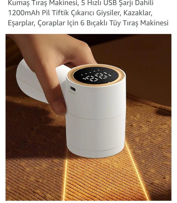 22-A LİNT REMOVER 1200mAh tüy topak tıraş makinası - Görsel 9