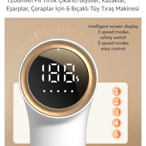 22-A LİNT REMOVER 1200mAh tüy topak tıraş makinası