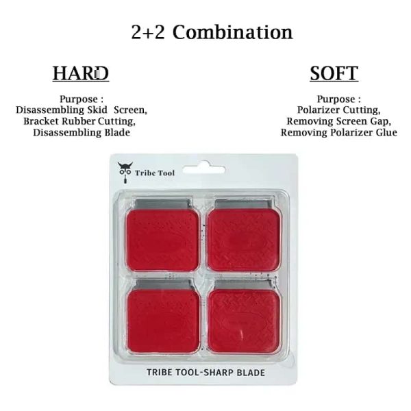 TRİBE TOOL KESKİN BICAK 4LÜ SET SERT/ESNEK