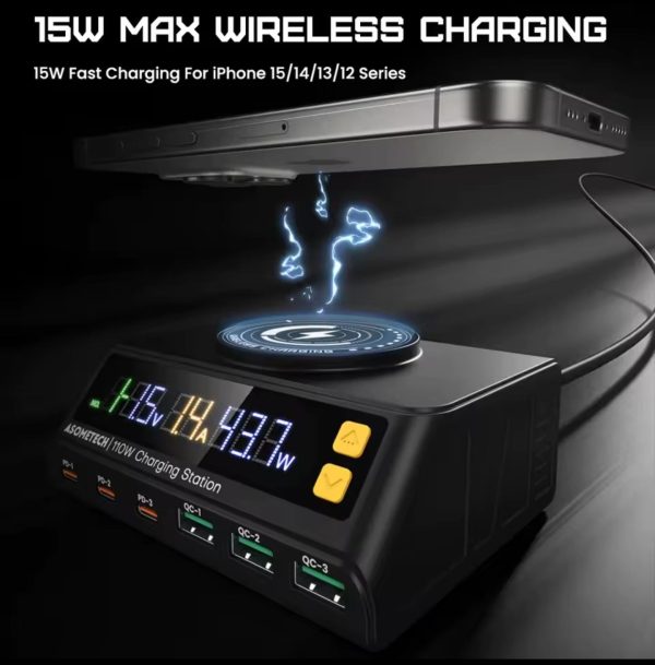 MİJİNG 110W 7 İN 1 USB Şarj PPS PD USE TİP C HIZLI - Görsel 6