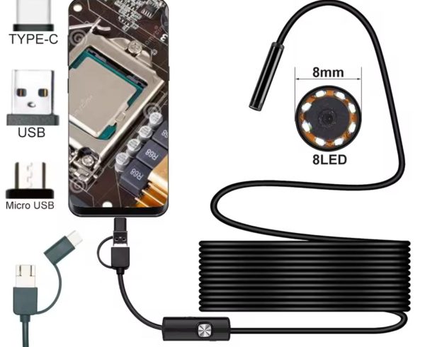 1-3İN1 ENDOSCOPE LEDLİ CAMERA 10M