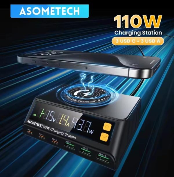 MİJİNG 110W 7 İN 1 USB Şarj PPS PD USE TİP C HIZLI - Görsel 2
