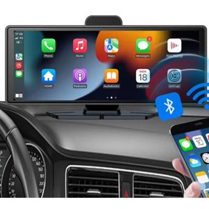 1-01AXO AAA KAMERALI Kablosuz CarPlay & Android Auto Araç Kamerası | 4K Ön + 1080P Arka Kamera | FM & Bluetooth Destekli