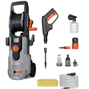 1-01AXO ŞARJLI YÜKSEK BASINÇLI 60bar 4,7lt 1100w 8m ARAÇ YIKAMA MAKİASI