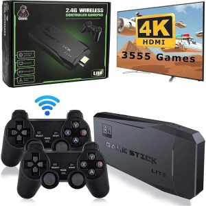 1-01AXZ Q5 KABLOSUZ ÇİFT KOL RETRO OYUNLAR STİCK 3650 OYUN ATARİ