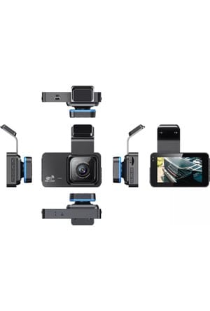 1-01AXO Q6 WİFİ ÖZELLİKLİ ÇİFT CAMERA 1296P 3,0 İNÇ LCD TÜRKÇE DİL PAKETİ ÇAKMAKLIK + KORUMA USB - Görsel 2