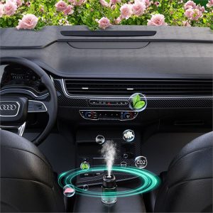 1-01AXZ Q5 Auhma AF-01 Premium Otomatik Araç İçi Koku Difüzör - Lazer Yıldız Tavan - Cologne + PARFÜM