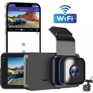 1-01AXO Q6 WİFİ ÖZELLİKLİ ÇİFT CAMERA 1296P 3,0 İNÇ LCD TÜRKÇE DİL PAKETİ ÇAKMAKLIK + KORUMA USB