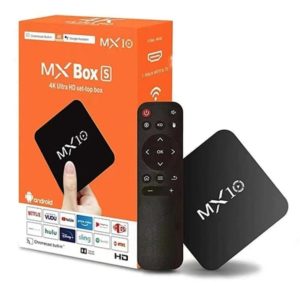 1-01AXZ Q5 4K ANDROİD TV 7,1 TV BOX MX10 MEDYA OYNATICI