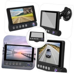 1-01AXO Q6 GECE GÖRÜŞLÜ 4 İNÇ 3 KAMERALI DÖNGÜ KAYDI TÜRKÇE DİL GENİŞ AÇI DOKUNMATİK LCD