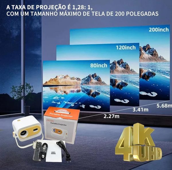 JY325 4K MİNİ PORTABLE PROJEKTOR - Görsel 8