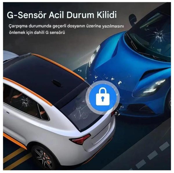 1-01AXO HD 1080P Full HD FHD  DÖNGÜ KAYDI G-SENSOR RECORDİNG 3,0HD DİSPLAY REAR VİEW - Görsel 4