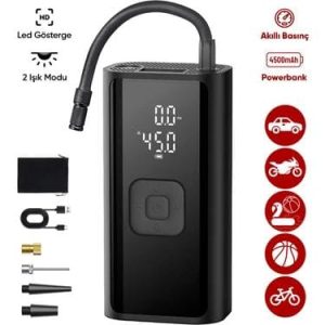 1-01AXO Q7 150Psi SARSLI KOMPROSÖR 4500MAH Ekranlı taşıanabilir