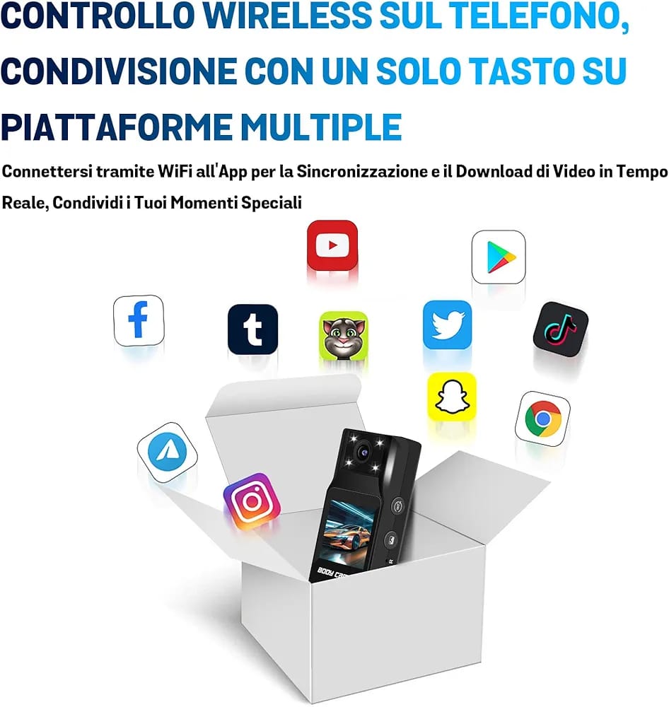 Cam Küçük Vücut Kameraları WiFi,4K Mini Vücut Kamerası, Vücut Video Kaydedici, Bisiklet için Gizli Casus Kamera, İnternet olmadan çalışır, Video ve Ses Kayıtlı Gözetim Kamerası - Görsel 4