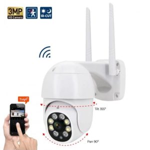 Kablosuz Wifi Kamera, 1080p Hd Gece Görüşlü Hareketli Dış Mekan Güvenlik