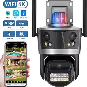 6k 12 Mp Hd Wıfı Ip Kamera Üç Kameralı