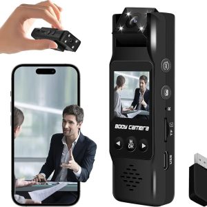 Cam Küçük Vücut Kameraları WiFi,4K Mini Vücut Kamerası, Vücut Video Kaydedici, Bisiklet için Gizli Casus Kamera, İnternet olmadan çalışır, Video ve Ses Kayıtlı Gözetim Kamerası