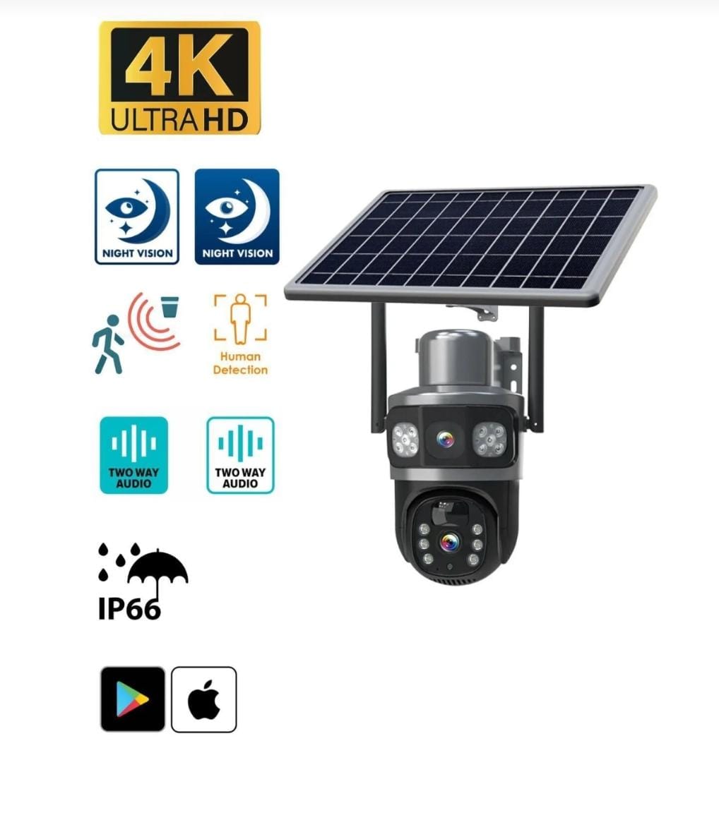 BLIC 4K 4G SİMKARTLI 3/3 6MP SOLAR PANELLİ GECE GÖRÜŞLÜ BAG BAHÇE KIRSAL ALANLAR