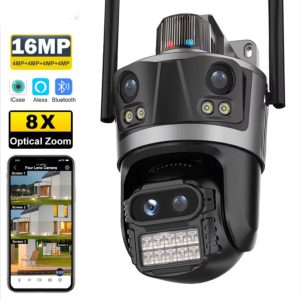 intel 16mp 8x optical zoom wifi profosyonel güvenlik kamerası
