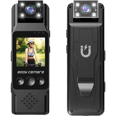 Cam Küçük Vücut Kameraları WiFi,4K Mini Vücut Kamerası, Vücut Video Kaydedici, Bisiklet için Gizli Casus Kamera, İnternet olmadan çalışır, Video ve Ses Kayıtlı Gözetim Kamerası - Görsel 2