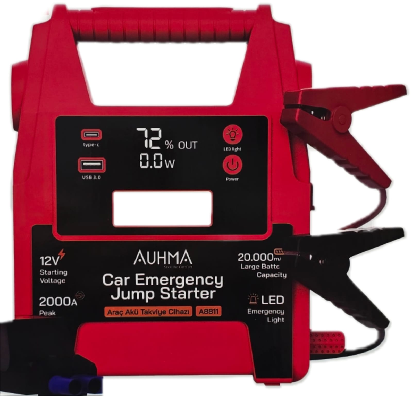 20,000LİK ARAÇ AKÜ TAKVİYE (TRAKTÖR KAMYON OTOBÜS İŞ MAKİNESİ ARABA MOTORSİKLET VS TÜM ARAÇLARA UYGUN