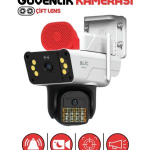 6mp ultra hd gece görüşlü çift lensli hareket takipli alarmlıip kamera
