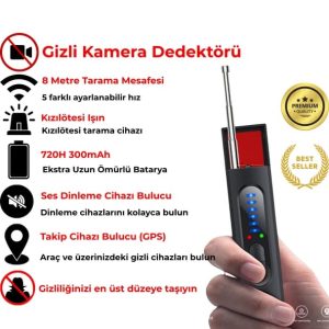 GİZLİ KAMERA SİNYAL DEDÖKTÖRÜ BÖÇEK BULUCU KIZILÖTESİ DEDÖKTÖR