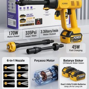 AUHMA 335PS OTO MOTOR YIKAMA SETİ